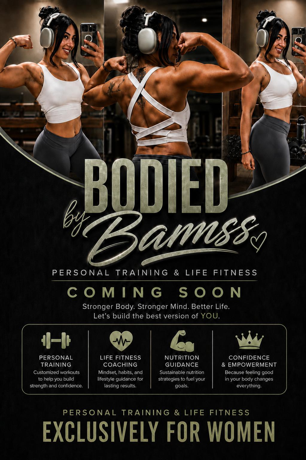 Bodied by Bamss personal training and life fitness coming soon